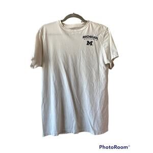 Unisex Michigan White Shirt By Adidas Size Medium